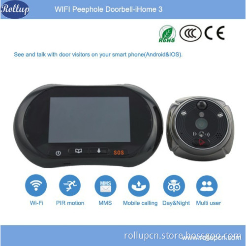 2015 two way speaking wifi door viewer,smart eye viewer,door bell ip camera